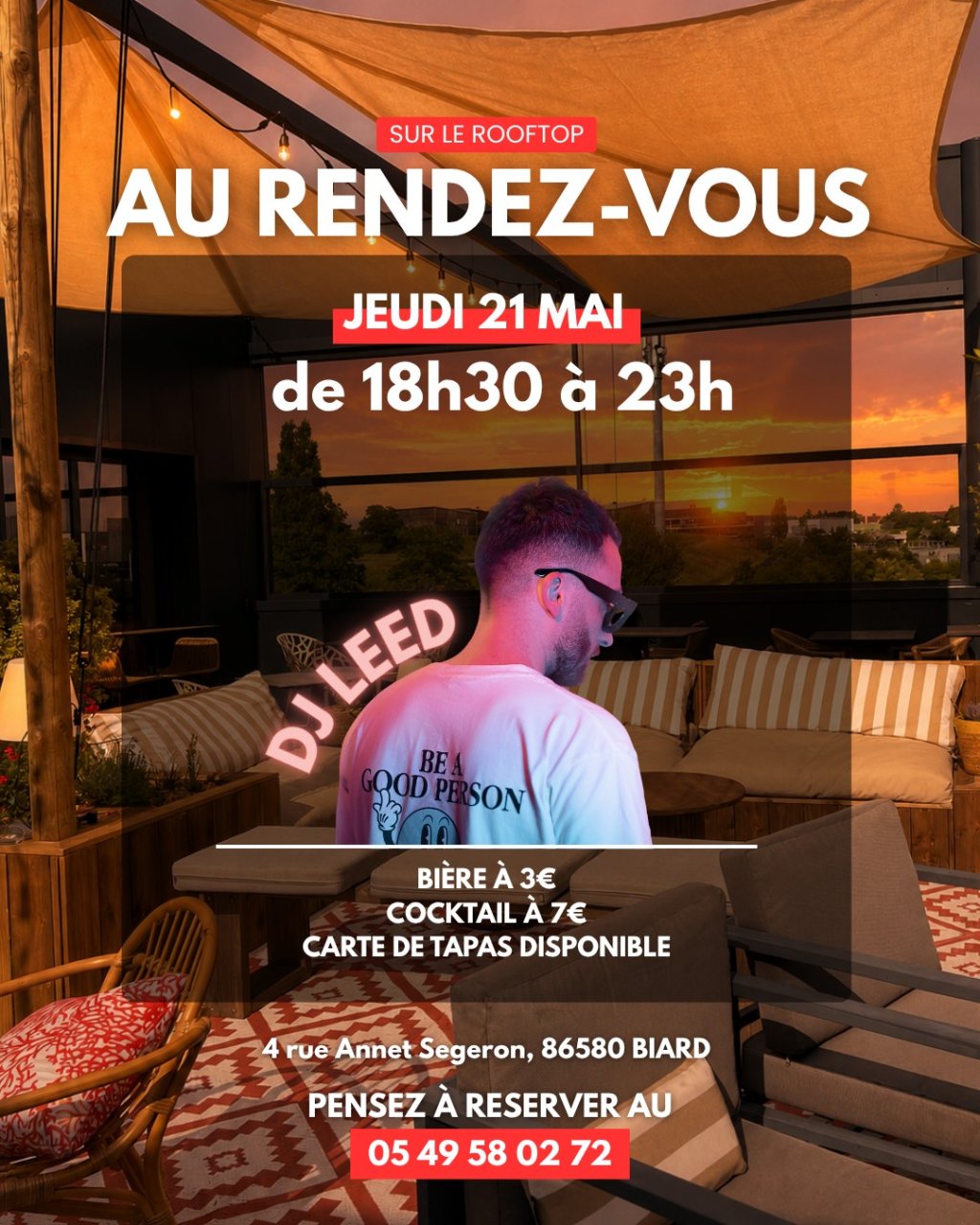 RDV Restaurant chic à Poitiers-Biard - 